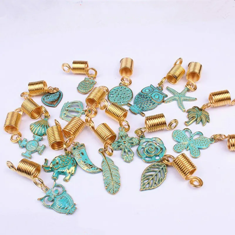 Украшения для волос сделай сам из ракушек 5 шт./упак. золотых 8 видов стилей шт.