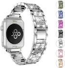 Ремешок для часов, совместим с Apple Watch 38 мм, 40 мм, 42 мм, 44 мм, iWatch SE Series 654321, ремешок для часов Apple Watch Diamond, женский ремешок для часов