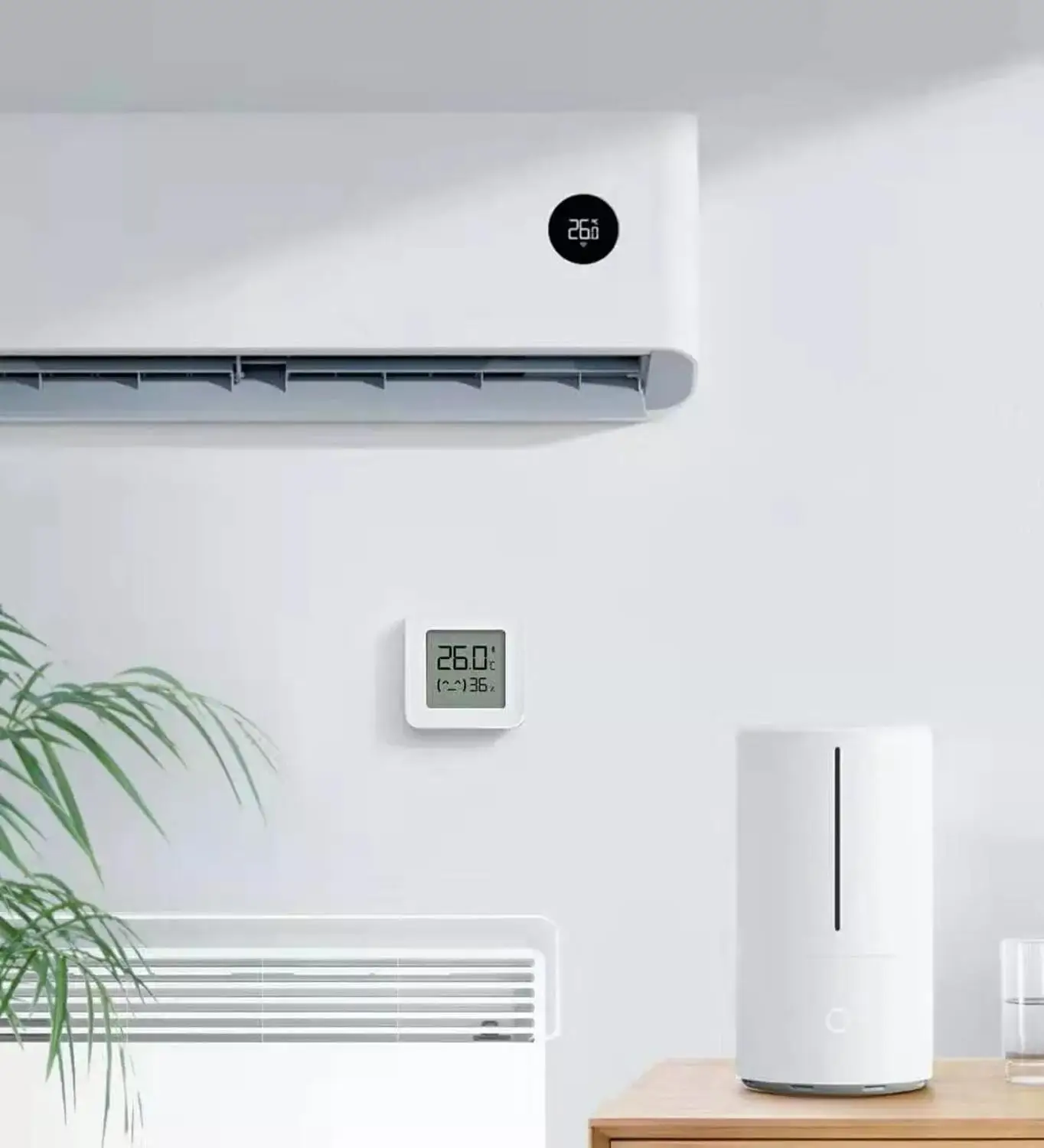 Mijia цифровой термометр 2 умный датчик влажности Bluetooth температурный гигрометр для