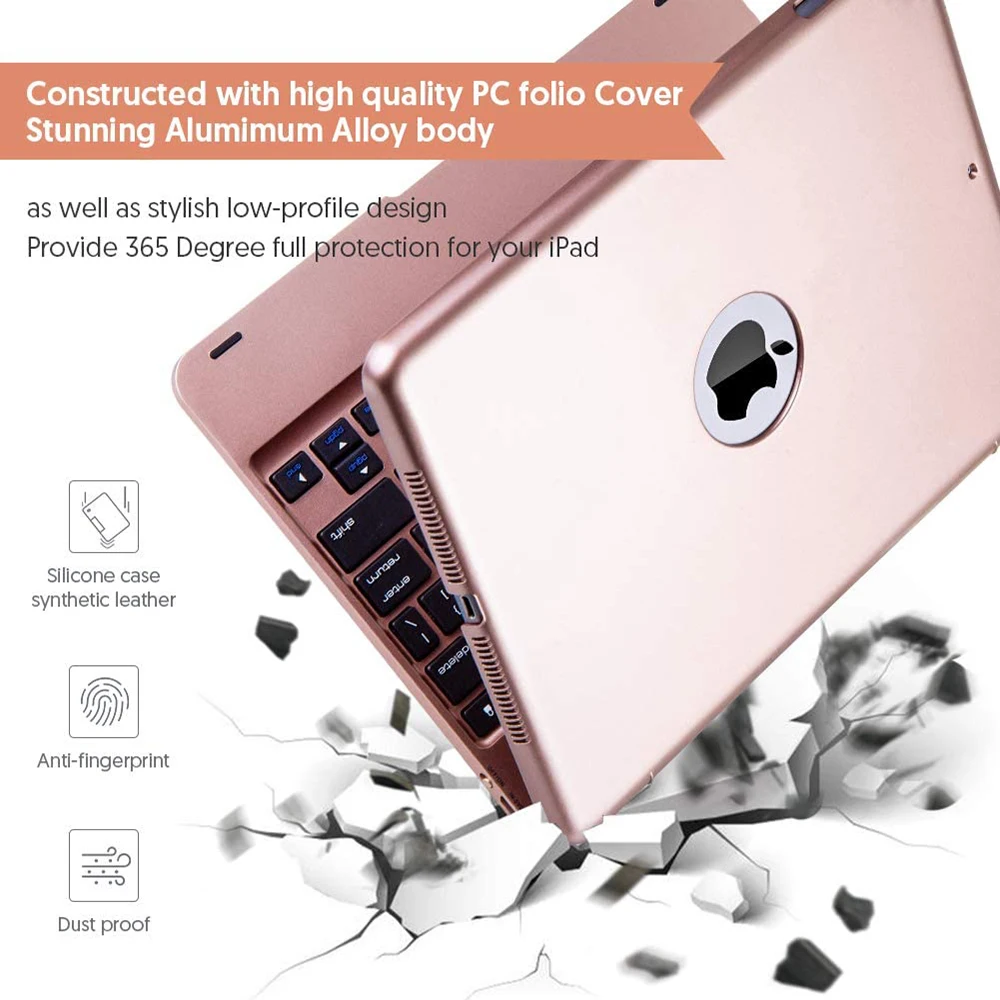 Чехол для клавиатуры iPad 2018 2017 5 5th 6 6th Pro 9 7 Обложка Bluetooth беспроводная мышь