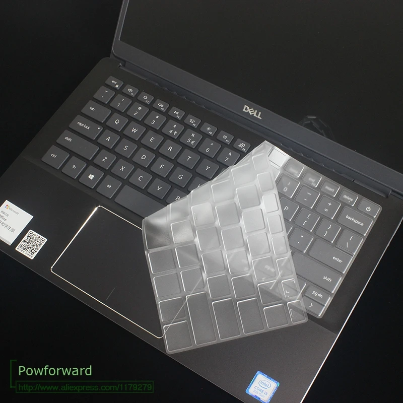 Прозрачный чехол из ТПУ для клавиатуры ноутбука защитный Dell Inspiron 13 3 5000 Vostro 5390 7306