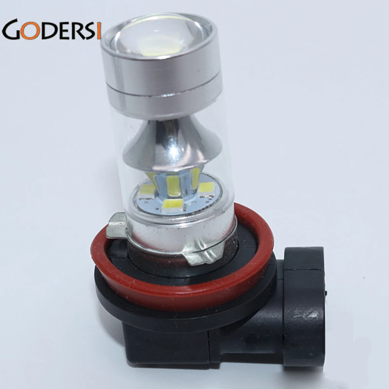 

2pcs H11 new car LED cone high power fog lamp with reflector J2Q9