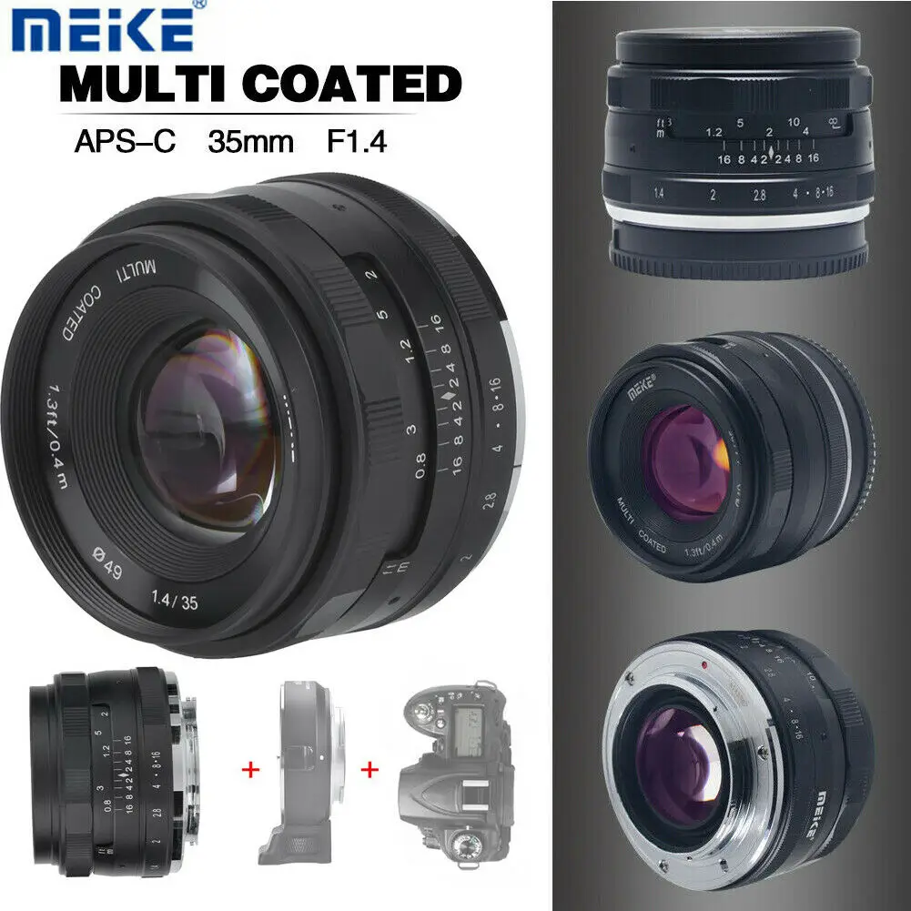 

Объектив с ручным фокусом Meike 35mm f1.4