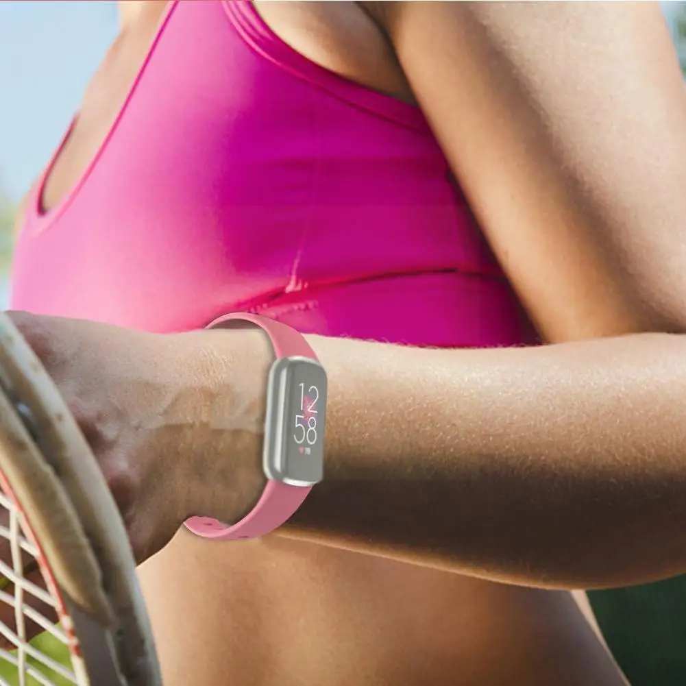 

New Silicone Band For Fitbit Luxe Soft Sports Watch Drop For Fitbit Bracelet Luxe Strap Loop Shipping Wrist Replacement V6K7