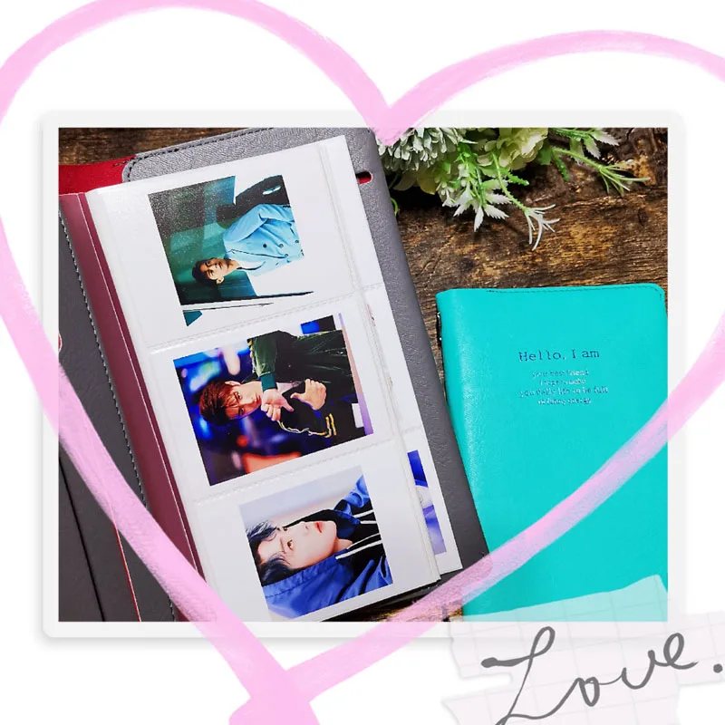 Мини альбом из ПУ кожи для фотоаппаратов 84 кармана 3 дюйма Polaroid Fujifilm Instax Mini 9 8 90 70 25