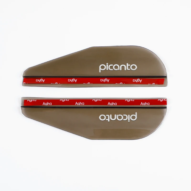 Car Side Rear View Mirror Rain Eyebrow Visor Shield Shade Cover for KIA Picanto 2017 2018 2019 Accessories | Автомобили и