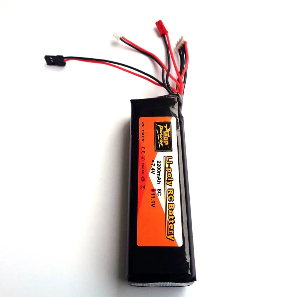 ZOP Мощность 11 1 V 2200 мА/ч 8C 3S 3S1P Lipo Батарея JST JR штекер Futaba Перезаряжаемые для