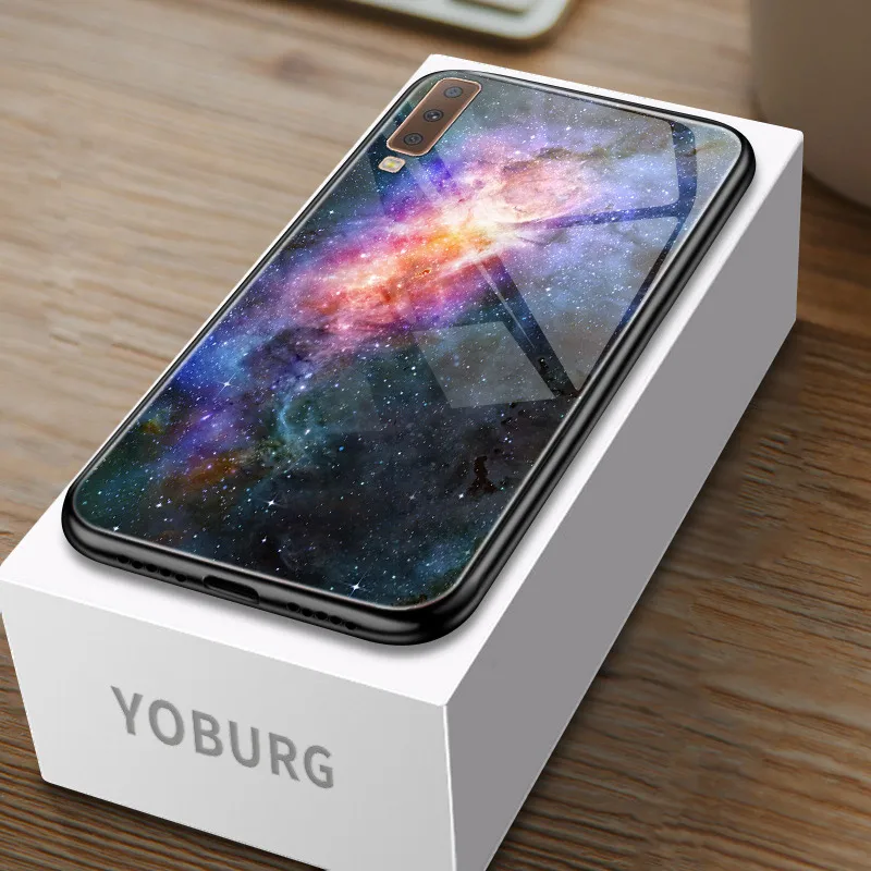 F Глянцевый чехол для samsung A50 A30 A10 A40 A70 A6 плюс A7 чехол для samsung Galaxy A8 плюс A3 A5 A5 A9 Cove - Цвет: F