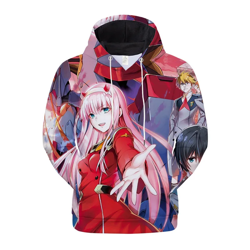 

Anime Darling in The FRANXX Zero Two Fashion 3d Print Men'S Women'S Long Sleeve Hoodies Slim Boy Girl Cosplay Oversized Hoodie