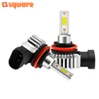 2 шт., автомобисветильник светодиодные лампы H1 H4 H11 9005 HB3 9006 HB4 9012 H7 6000 лм к