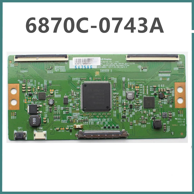 

Tcon Board 6870C-0743A V17_60_UHD TM120_Apollo17H 60 inch TV Board for LG...etc. Original Logic Board t-con 6870C 0743A