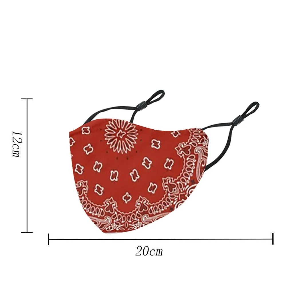 

Polyester 1PC Mask Washable Reusable Face Mask Fashion Colored Adult Woman Floral Print Masks Mouth Mask Mascarillas