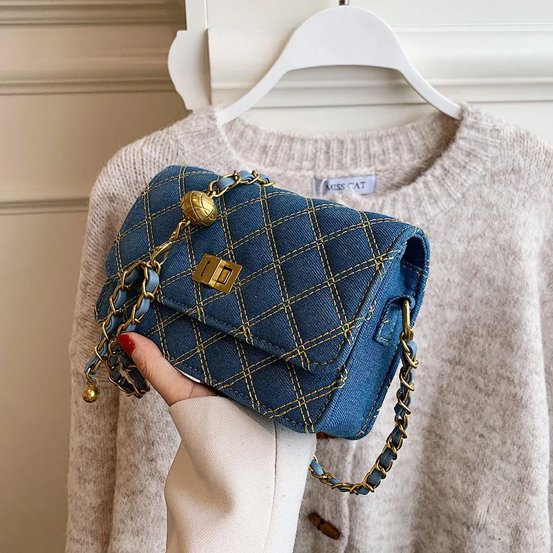 

Korean Style Chain Small Square Bag 2021 New Fashion All-Match Women's Shoulder Crossbody Small Square Bag