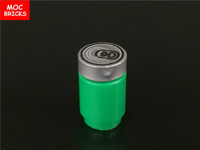 10 шт./лот DIY Круглый Кирпич 1x1 &amp плитка круглая с содовой поп Can шаблон подходит