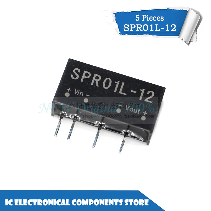 

New original 5PCS 10PCS 100PCS Taiwan DC-DC Module power supply SPR01L-12 1W 5V turn 12V0.084A Single output
