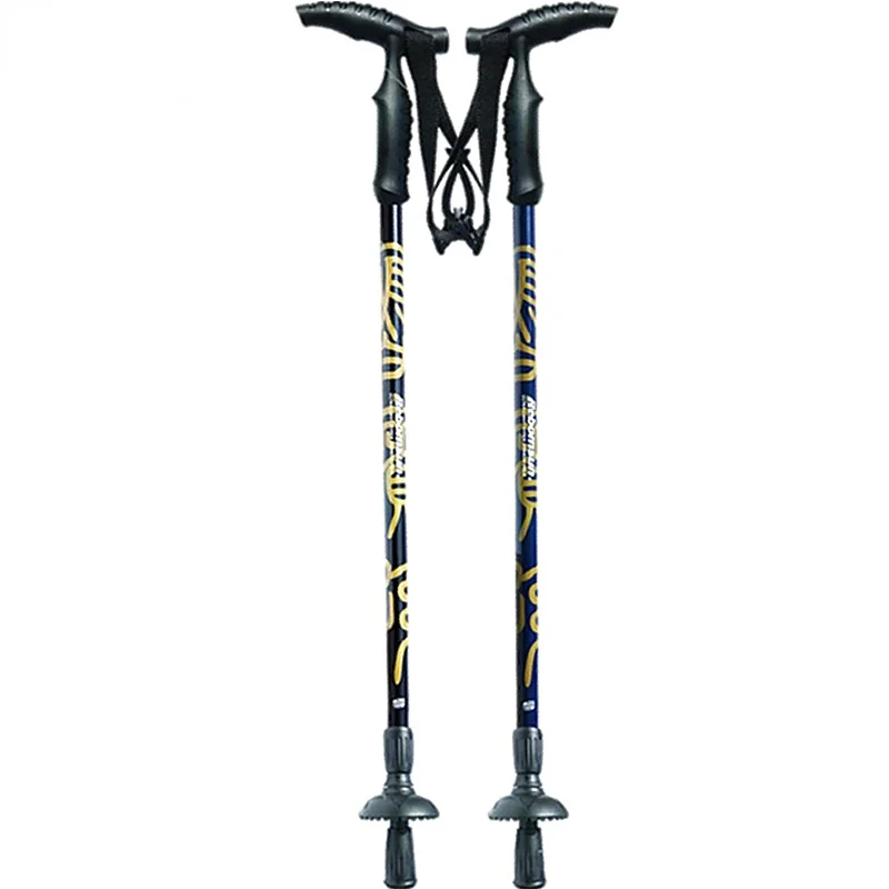 

zq Alpenstock Carbon Ultra-Light Cane Two-Section Non-Slip Crutch Elderly T Handle Walking Stick