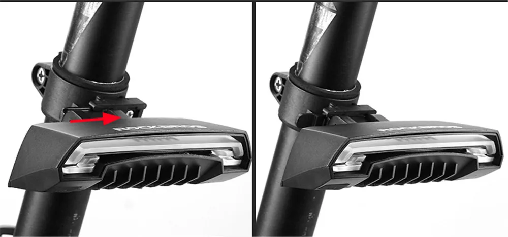 New Bicycle Lights USB Rechargeable Tail Light LED Warning Rear Lights Cycling Smart Wireless Remote Control Turn Signal