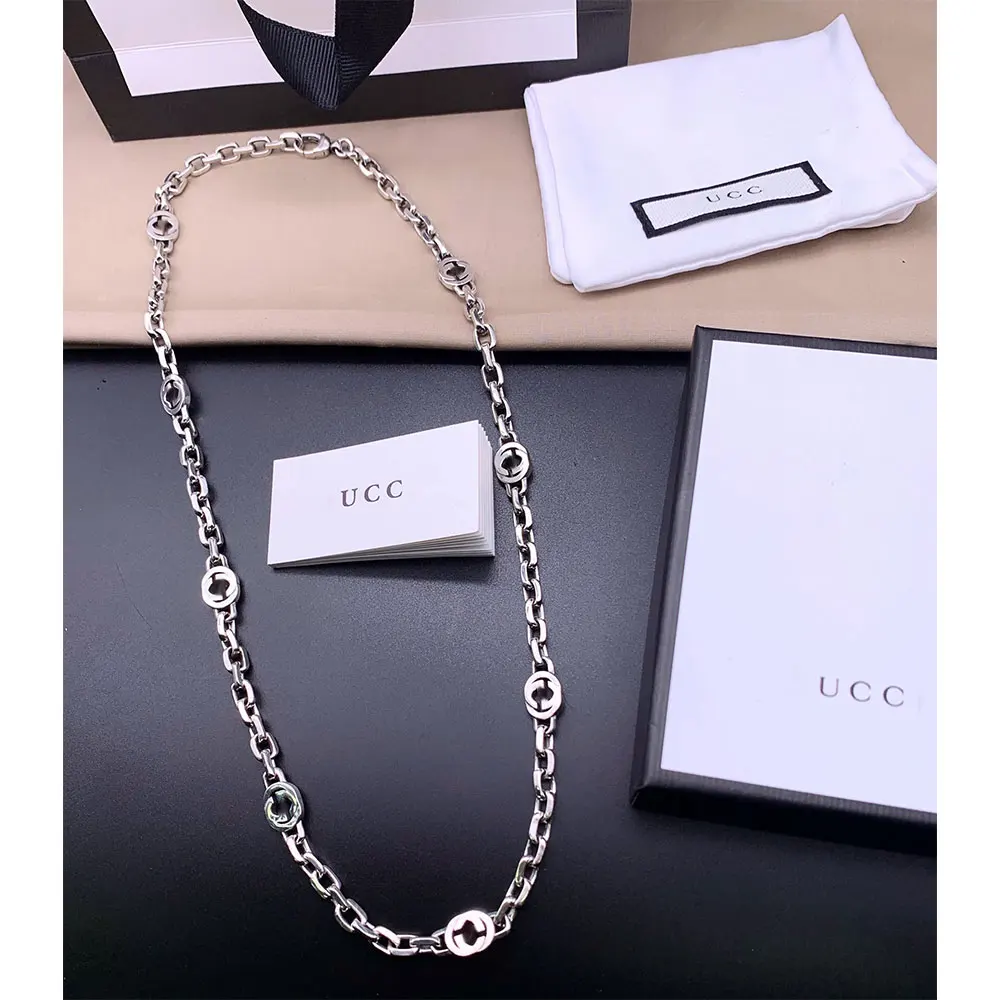 

S925 Sterling Silver 1:1 original customized luxury jewelry fashion simple popular women's Necklace