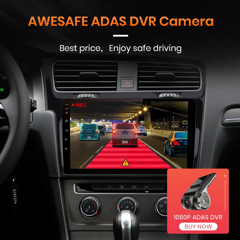 Автомагнитола AWESAFE PX9 для VW мультимедийный видеоплеер на Android 2013 2 ГБ + 32 с GPS Golf 7 2014