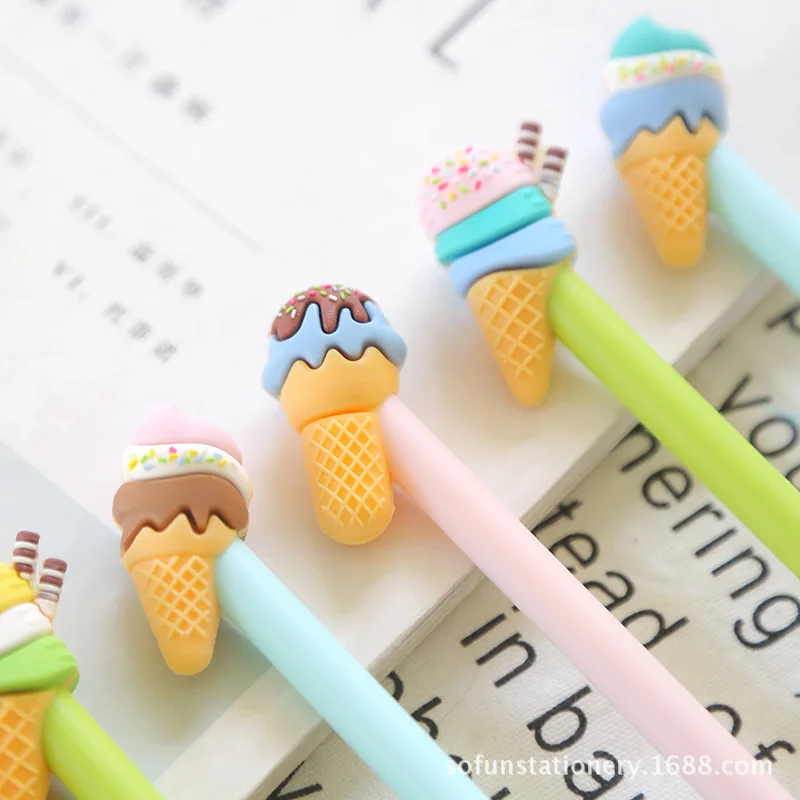 36 шт./коркор. Милая ручка в виде мороженого из искусственного силикона оптовая