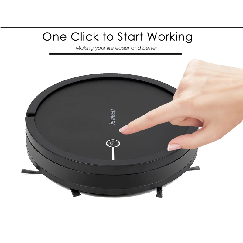 Умный робот-пылесос ISWEEP 2000Pa самовсасывающий робот с пультом дистанционного