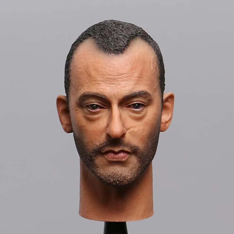 1/6 масштаб Лиона голова лепить Жан Рено резьба модель для 12 дюймов фигурку