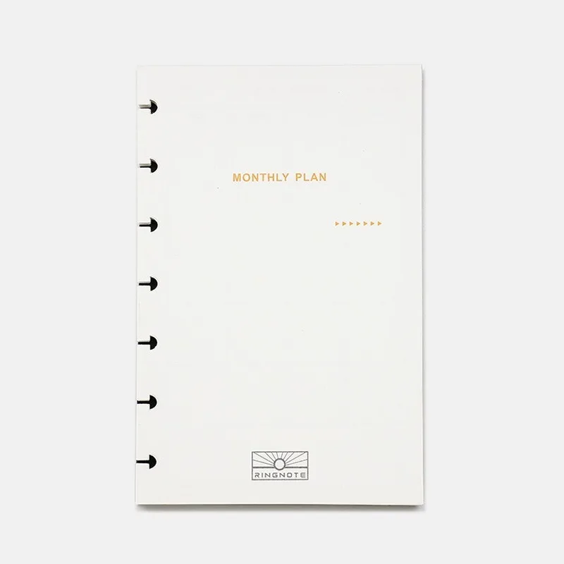 Блокнот с отверстием в форме гриба B6 блокнот россыпью листьев внутренний