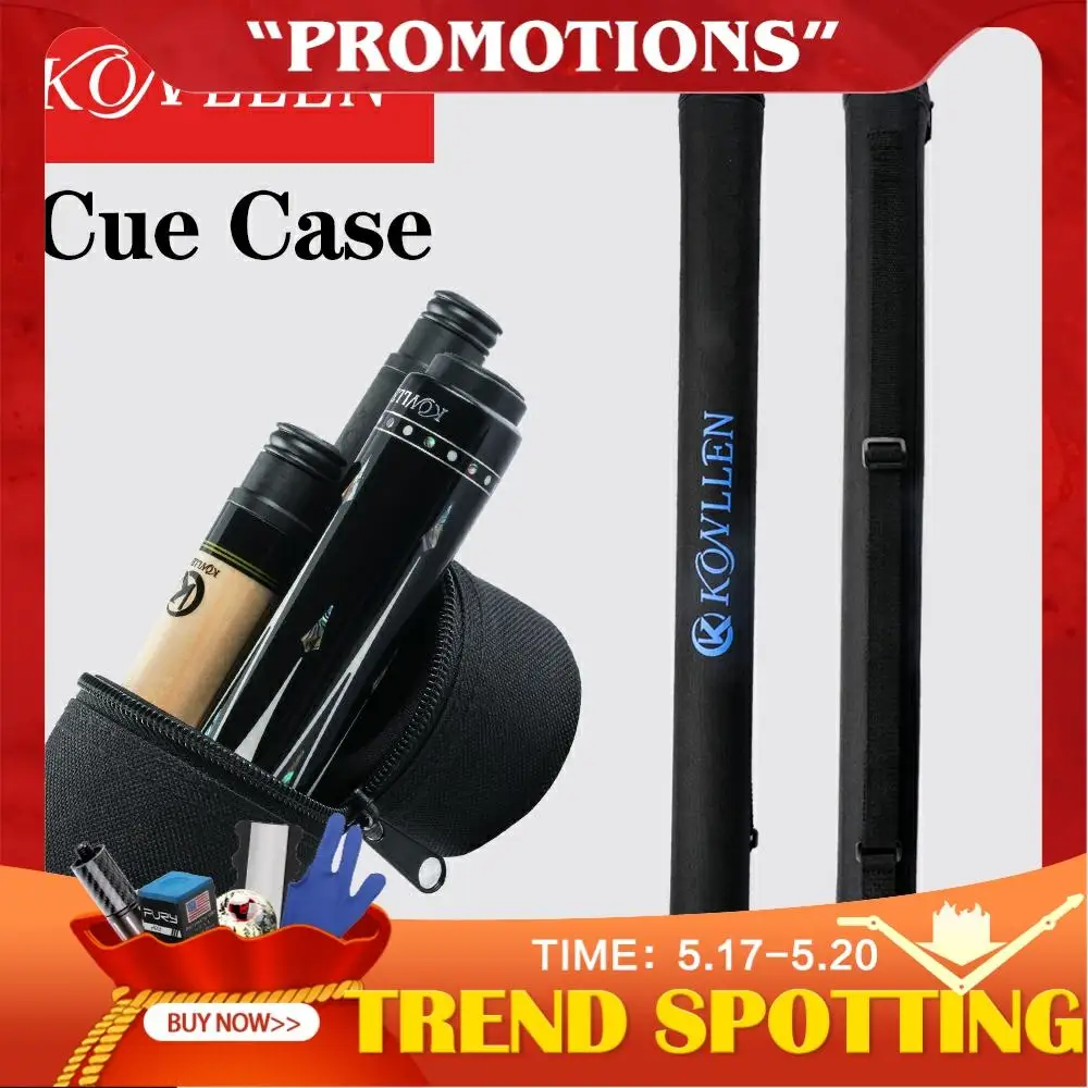 

KONLLEN Billiard Case 2 Holes Stylish simplicity 1butt+2shafts 85cm Pool Cue Bag 1/2 Billiard Cues Bag Cylinder New Arrival
