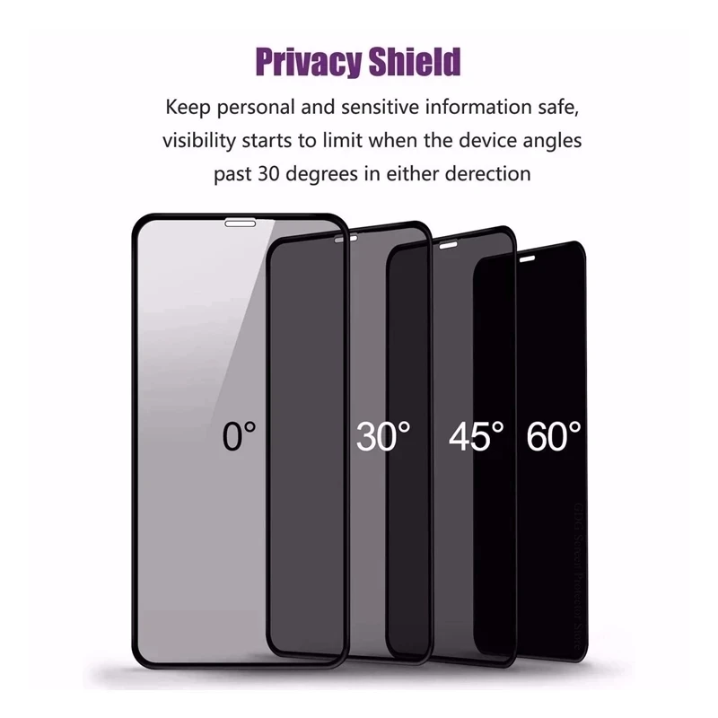 1 4pcs matte ceramic privacy screen protectors for iphone 12 13 11 pro max mini anti spy film for iphone xs max x xr 7 8 6s plus free global shipping