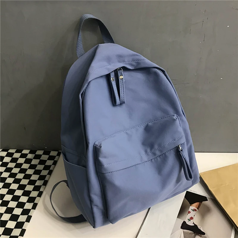 

Fashion Women Backpack Anti-theft Solid Color Large Capacity School Bag New Teenager Girls Bagapck Female Travel Backpack