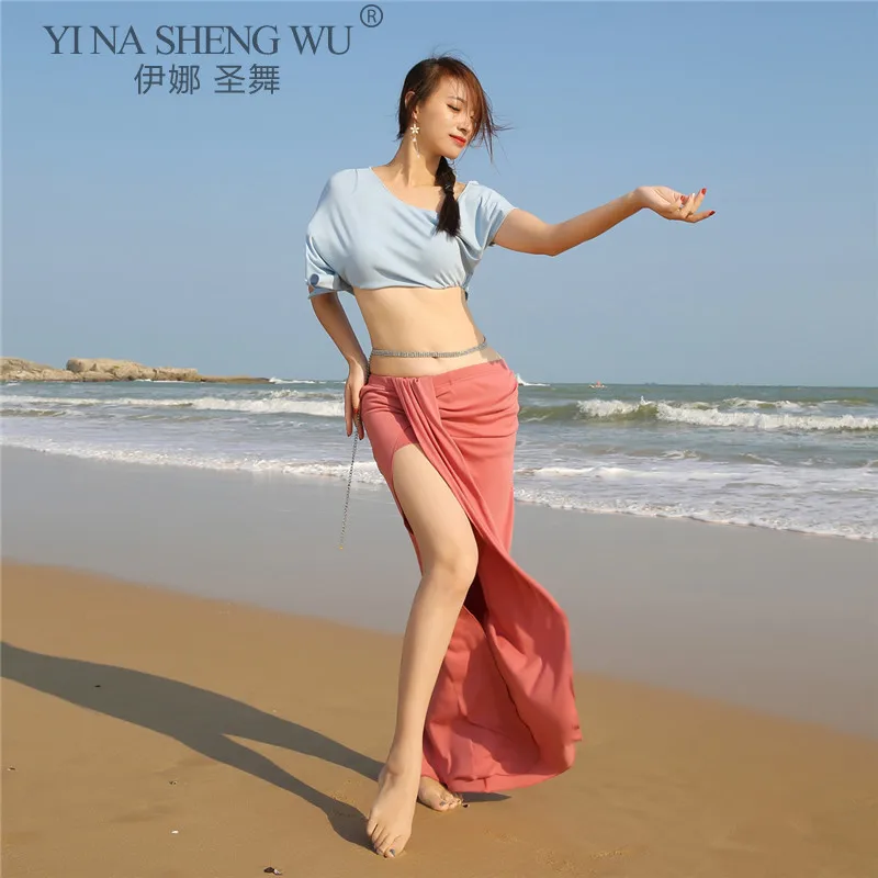 

New Belly Dance Sexy Suit Exercise Long Skirt Clothes Practice Clothes Adult Female Group Belly Dance Performance Clothing Class