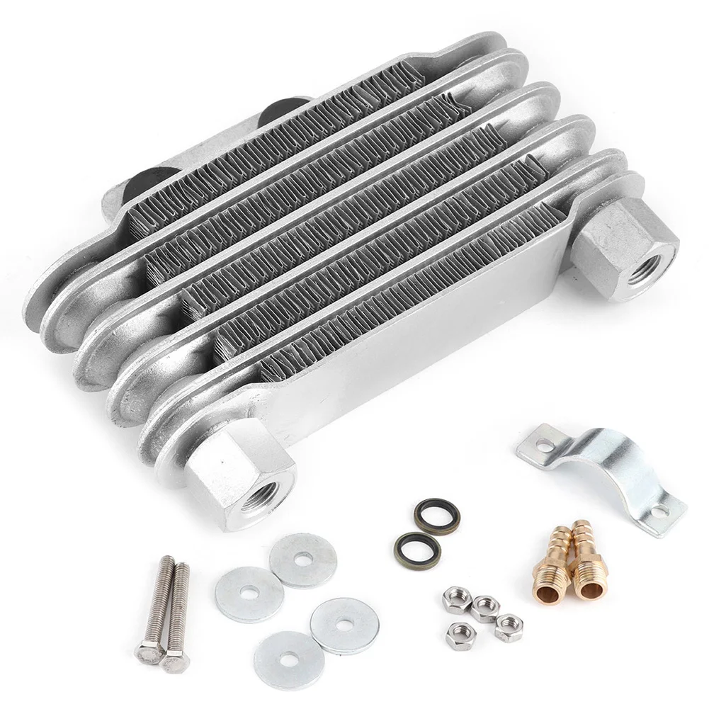 

5 Row Universal Engine Oil Cooler Cooling Radiator Replacement For 125-250CC Motorcycle Dirt Bi Quickly Cooling Engine Oil
