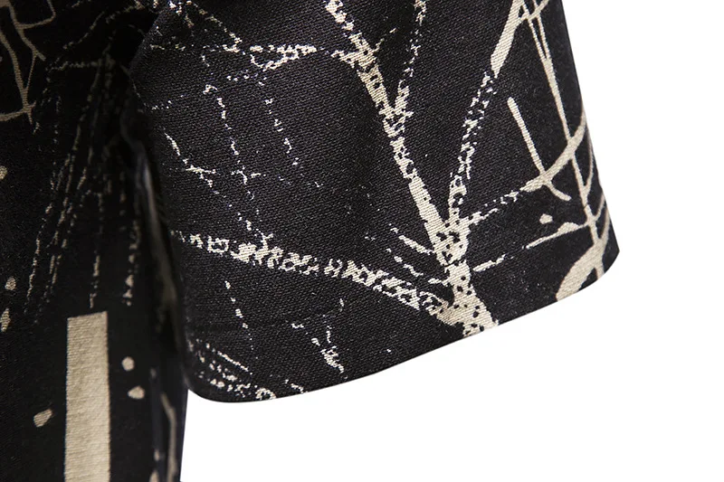 Мужская гавайская рубашка с коротким рукавом винтажная уличная одежда в стиле