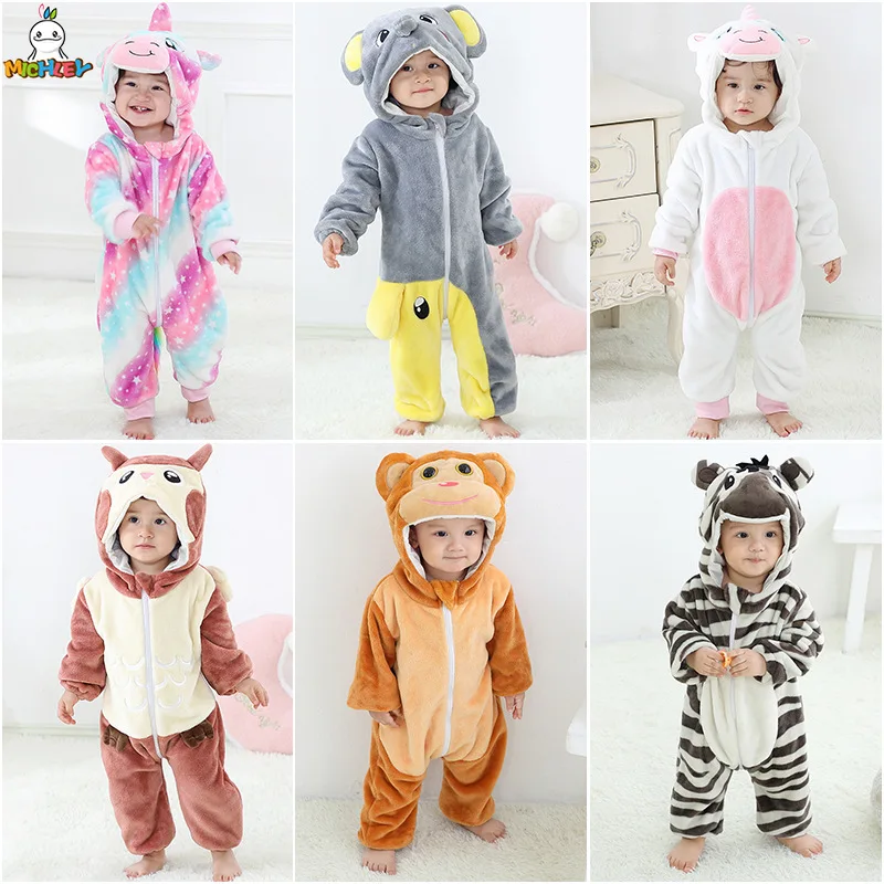 

Winter Clothing Baby Body Rompers Clothing Babies Thick warm Toddler's Clothes Animal styling Newborn Infant clothes