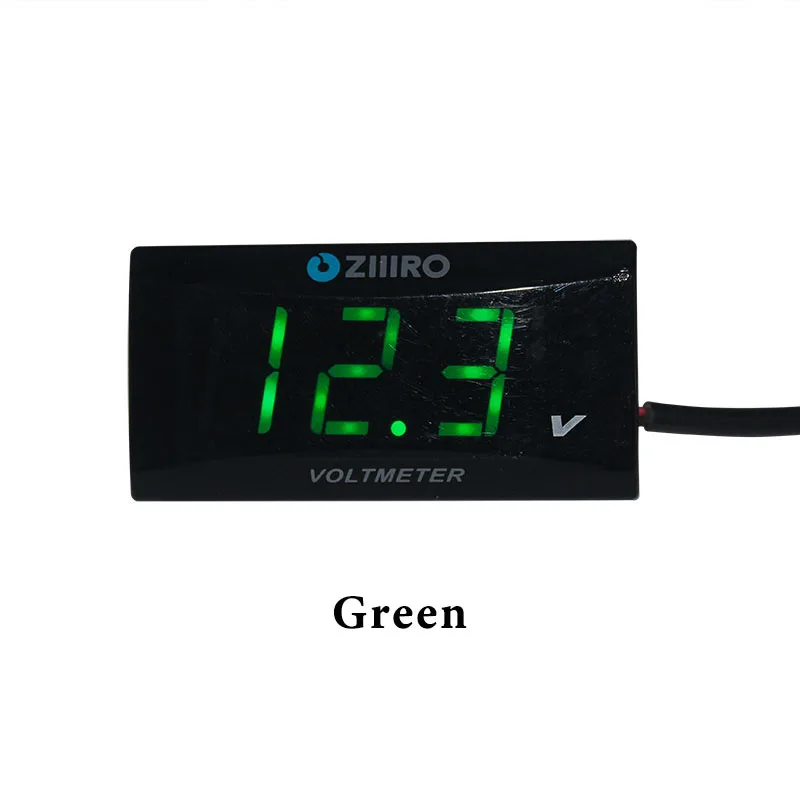 Green СВЕТОДИОДНЫЙ цифровой дисплей Вольтметр 9-150 в автомобильный Мотоцикл Грузовик Напряжение Панель датчика метр ультра-тонкая точность мини Водонепроницаемый - Цвет: Green