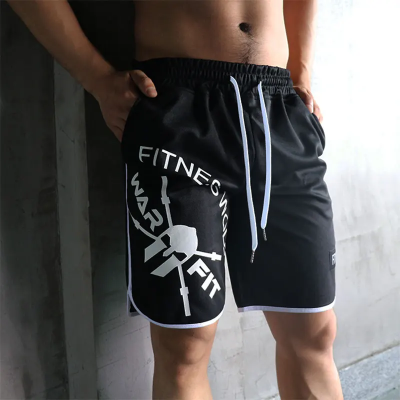 

New Fashion Men Sporting Beaching Shorts Trousers Cotton Bodybuilding Sweatpants Fitness Short Jogger Casual Gyms Men Shorts