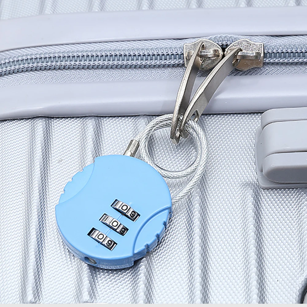 3-digit travel padlock tower password smart lock resettable safety luggage box hardware | Обустройство дома