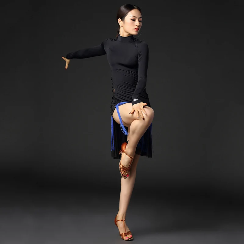 Платье для латинских танцев женское платье с бахромой Танго взрослых сальса