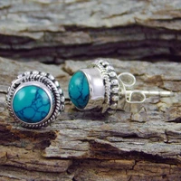 vintage green stone resin stud earrings for women luxury fashion jewelry earrings trendy 2020 earrings wholesale e633