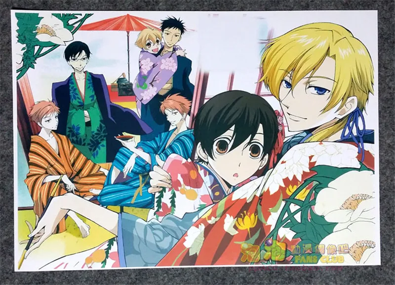 8-Piece Anime Ouran High School Host Club Poster Set - Fujioka Haruhi Wall Decor for Living Room - A3 Film Posters - Perfect Gifts image 5