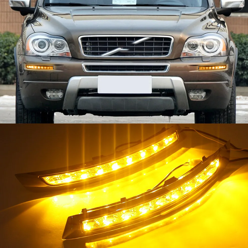 Дневные ходовые огни CSCSNL для VOLVO XC90 2007-2013 дневсветильник указатели поворота