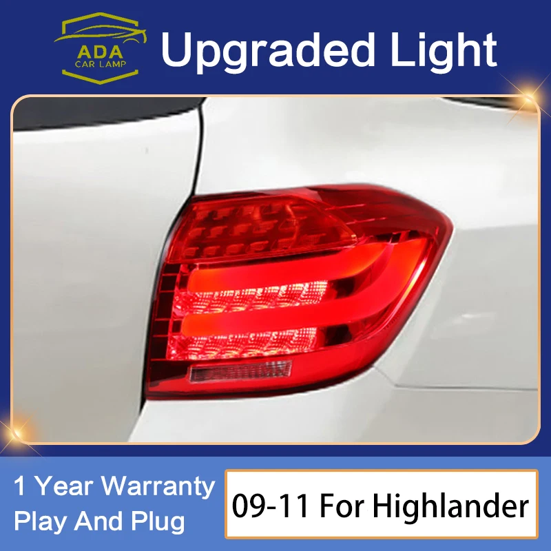 

Автостайлинг для Toyota Highlander Kluger 2012-2014 светодиодный Tail светильник DRL, задний фонарь, сигнал поворота, задний тормоз, автомобильные аксессуары