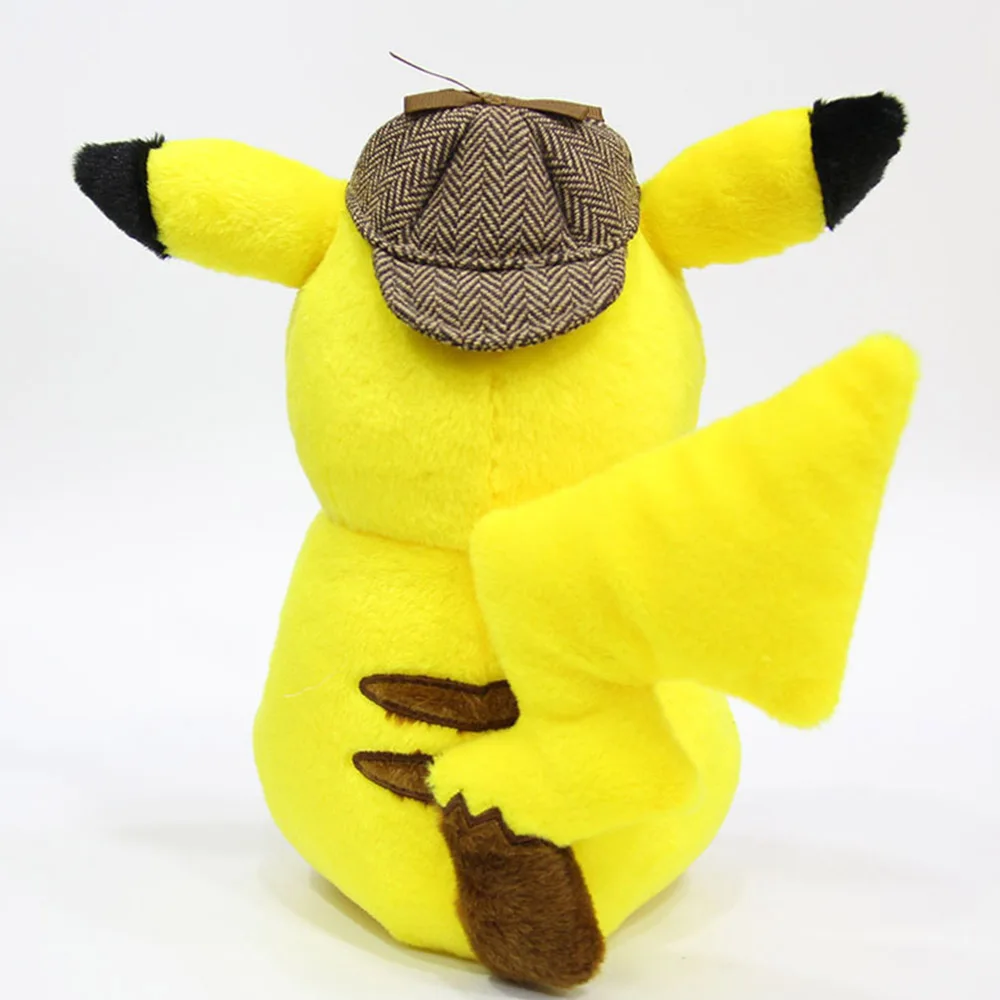 28 см плюшевые детектив Пикачу плюшевая игрушка милые куклы аниме мультфильм Kawaii