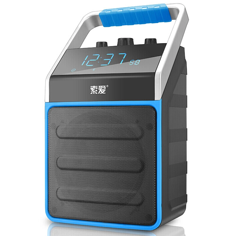 SOAIY беспроводной Bluetooth динамик открытый большой объем сабвуфер квадратный танец