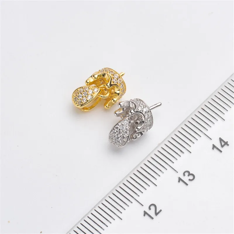 

Jewelry Handwork Pendant Base S925 Sterling Silver Pearl Pendant Accessories And Parts Findings Jewelry For DIY Fittings Women