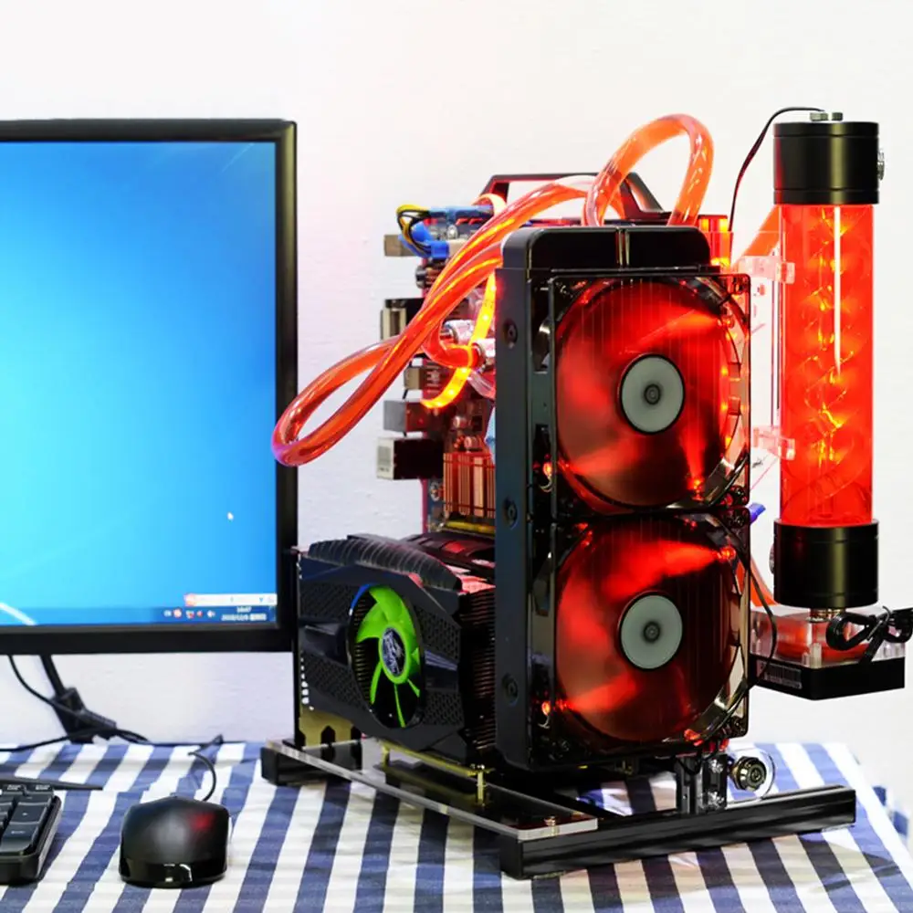 DIY открытое ПК чехол для материнской платы ATX/M ATX/ ITX шасси вертикальный разгона