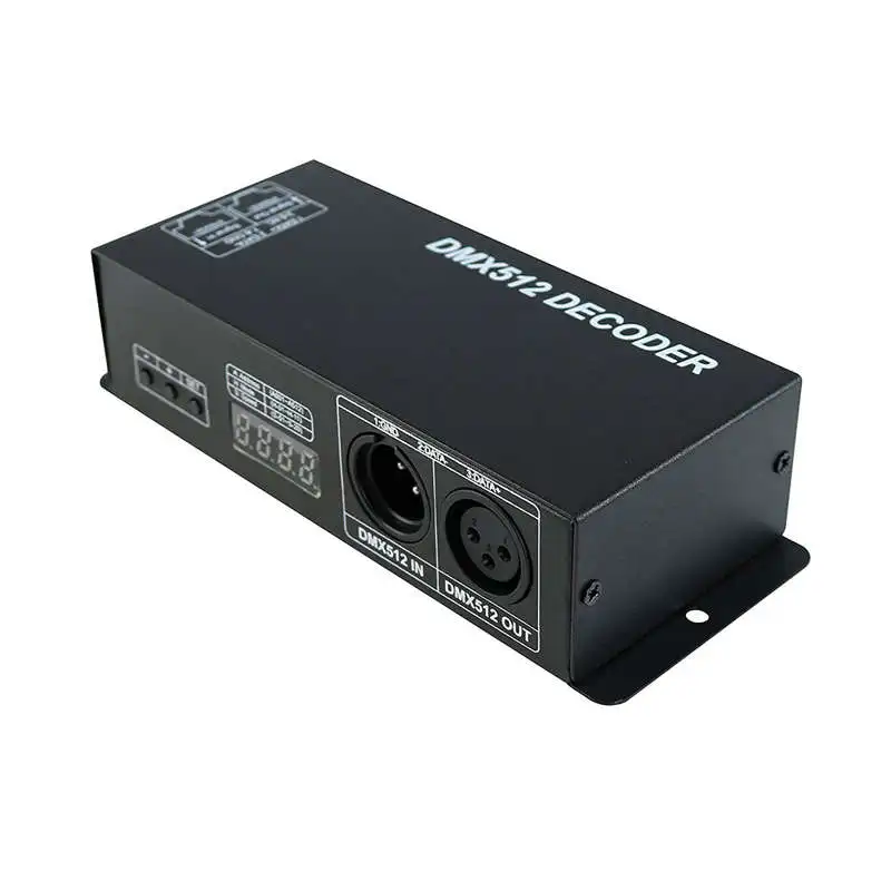 Dmx 512 цифровой дисплей декодер Диммируемый драйвер Dmx512 контроллер для Led Rgbw