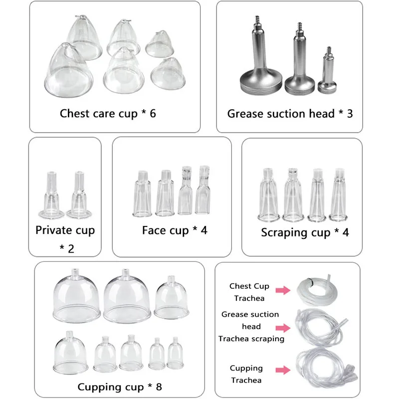 

Portable New Vacuum Breast Enlarge Beauty Machine Homeuse Butt Breasts Lifting Pumping Device Back Neck Nipple Cupping Therapy