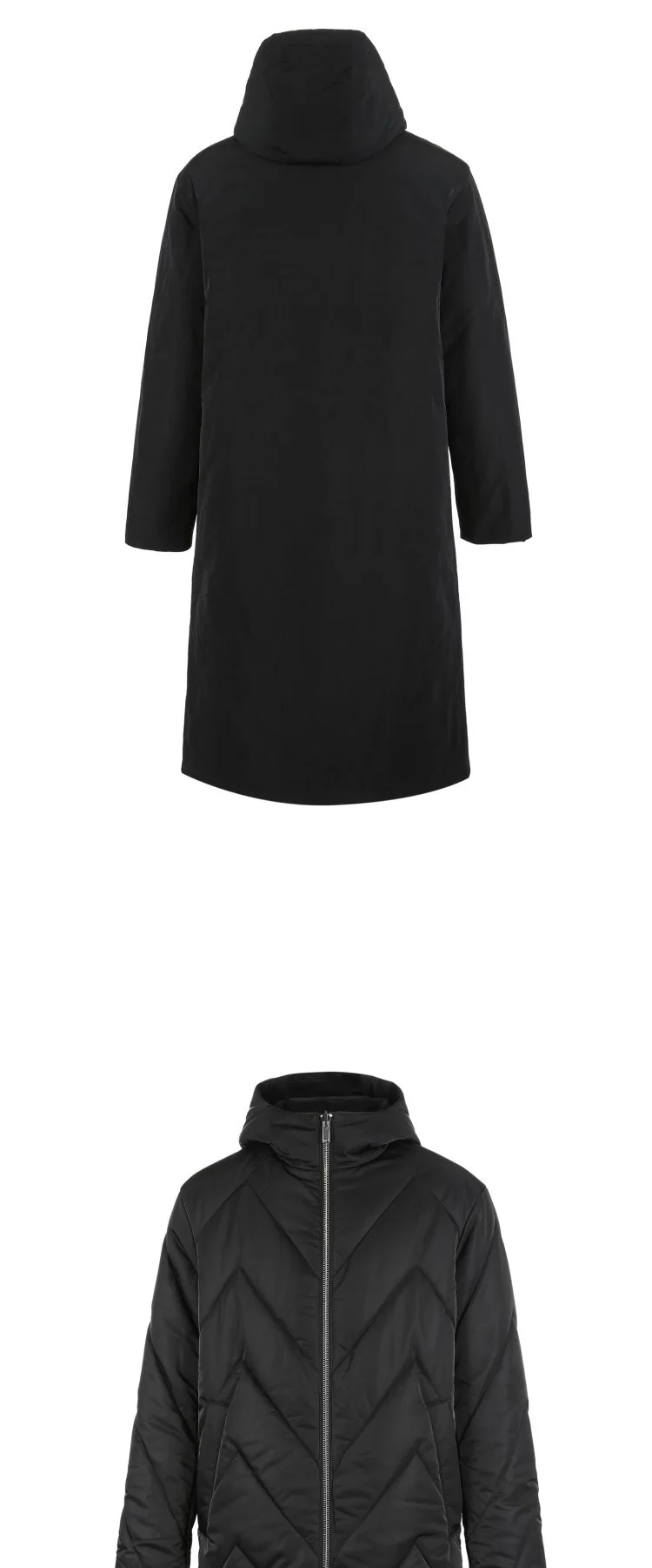 JackJones мужская двусторонняя парка с капюшоном пальто Длинная стеганая куртка мужская одежда 218409505