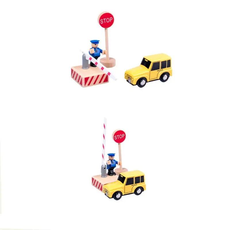 

16PCS Colorful Wooden Street Traffic Signs Parking Scene Kids Children Education 090B